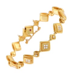 Roberto Coin Palazzo Ducale Bracciale in oro giallo 18 carati con diamanti da 0,58 carati
