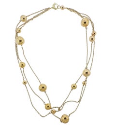 Roberto Coin Pallini Ball Gold Necklace