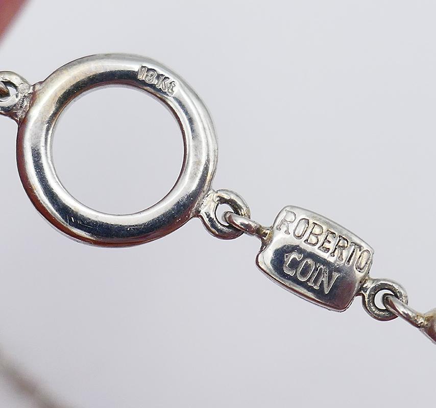 Roberto Coin Anhänger Halskette 18k Gold Diamant Kreis des Lebens 3