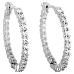 roberto coin diamond gold earrings hoop hoops