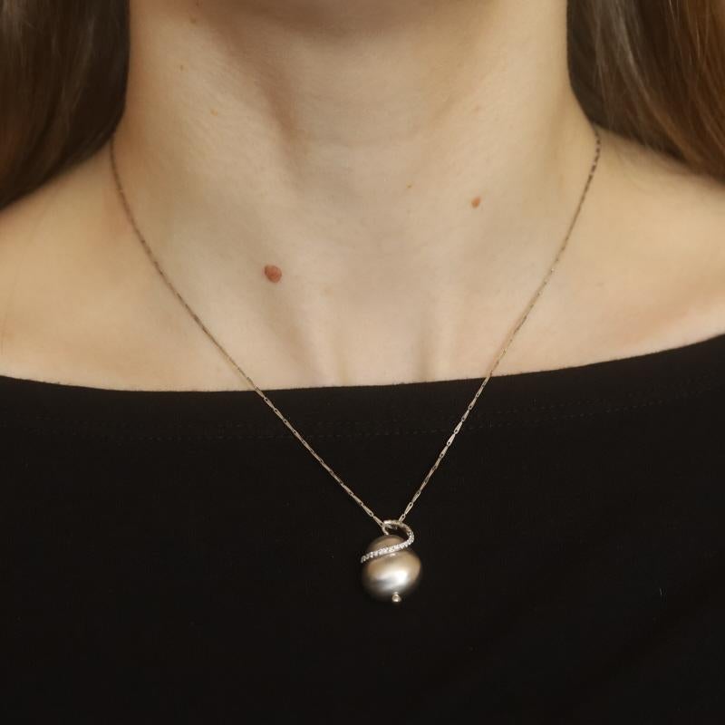 Roberto Coin Perl L'amore Collana con Diamanti 16 1/2