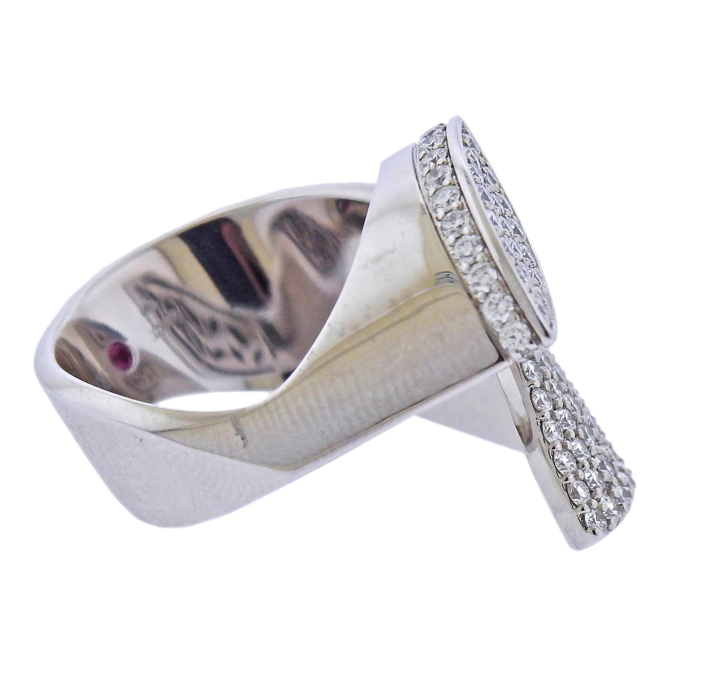 Roberto Coin Petals Diamond Gold Ring In New Condition In Lambertville, NJ