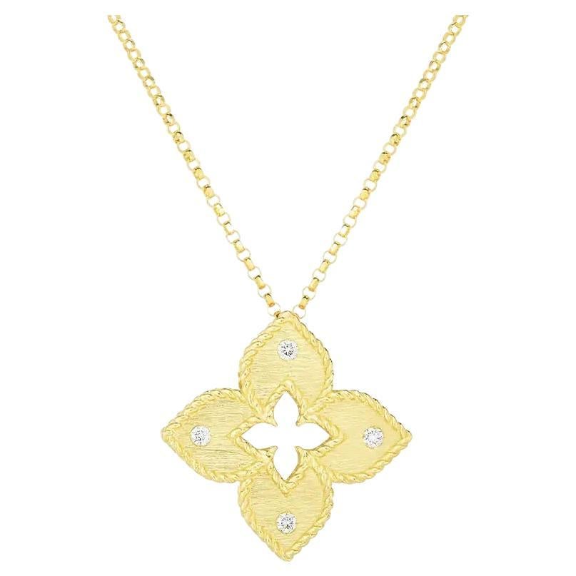 Roberto Coin Petite venezianische Prinzessin-Akzent-Blumen-Halskette 7772824AYCHX im Angebot