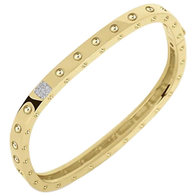 Roberto Coin Pois Moi Bangle with Diamond 888523AJBAXS