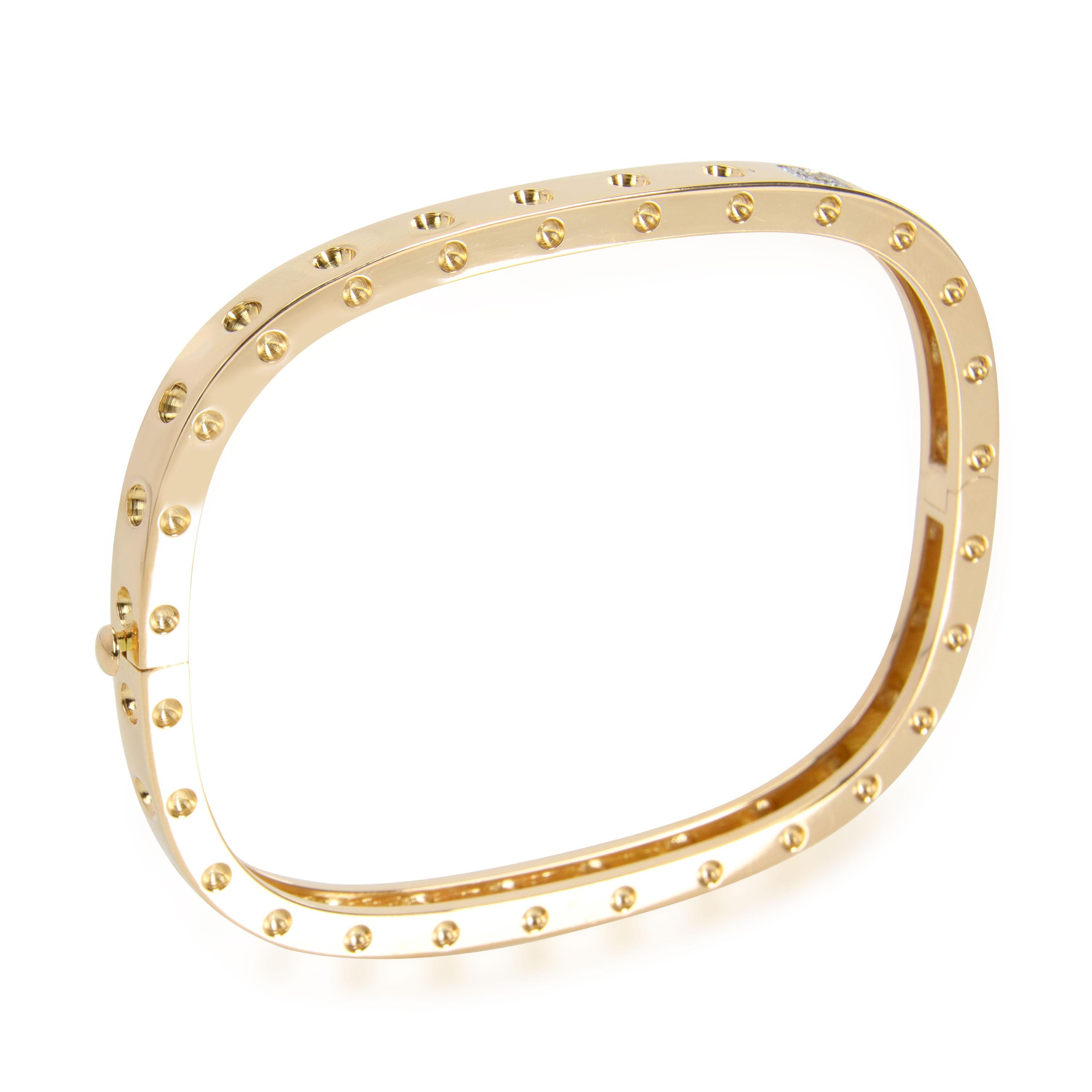 Women's Roberto Coin Pois Moi Diamond Bangle in 18K Yellow Gold 0.07 CTW