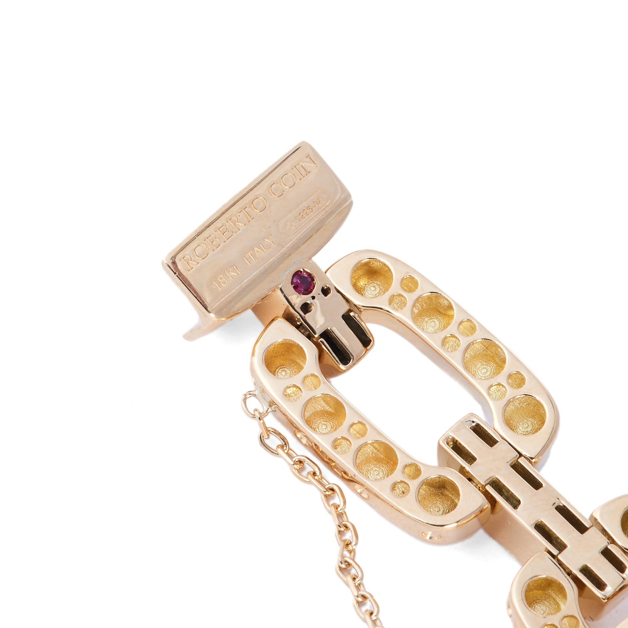 Roberto Coin 'Pois Moi' Link Bracelet In Excellent Condition In New York, NY