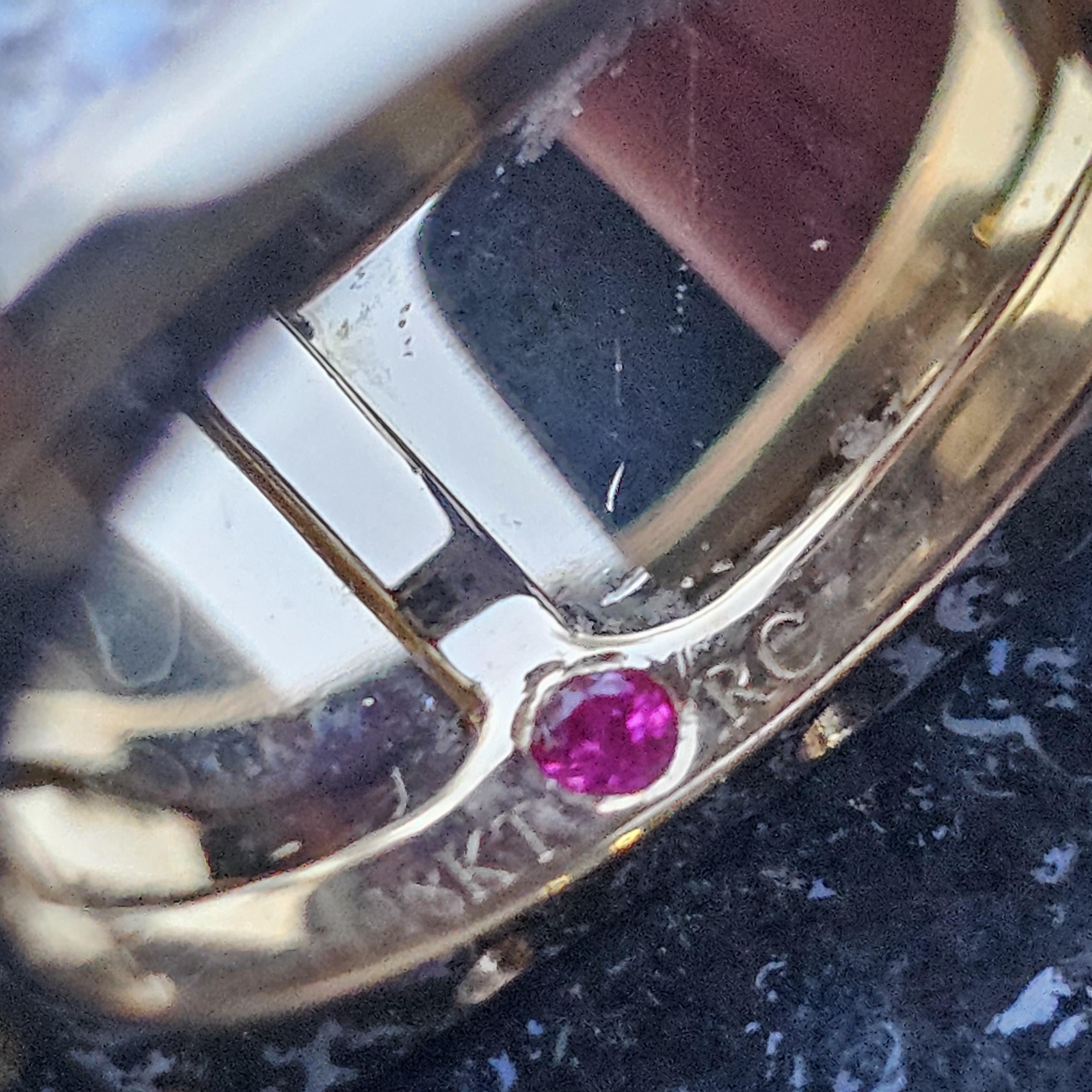 Roberto Coin Pois Mois Fascia di diamanti a doppia fila in oro 18k misura 6 10,8g in vendita 3