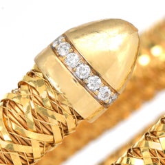 Roberto Coin Primavera 18K Gold Diamond Wrap Bracelet