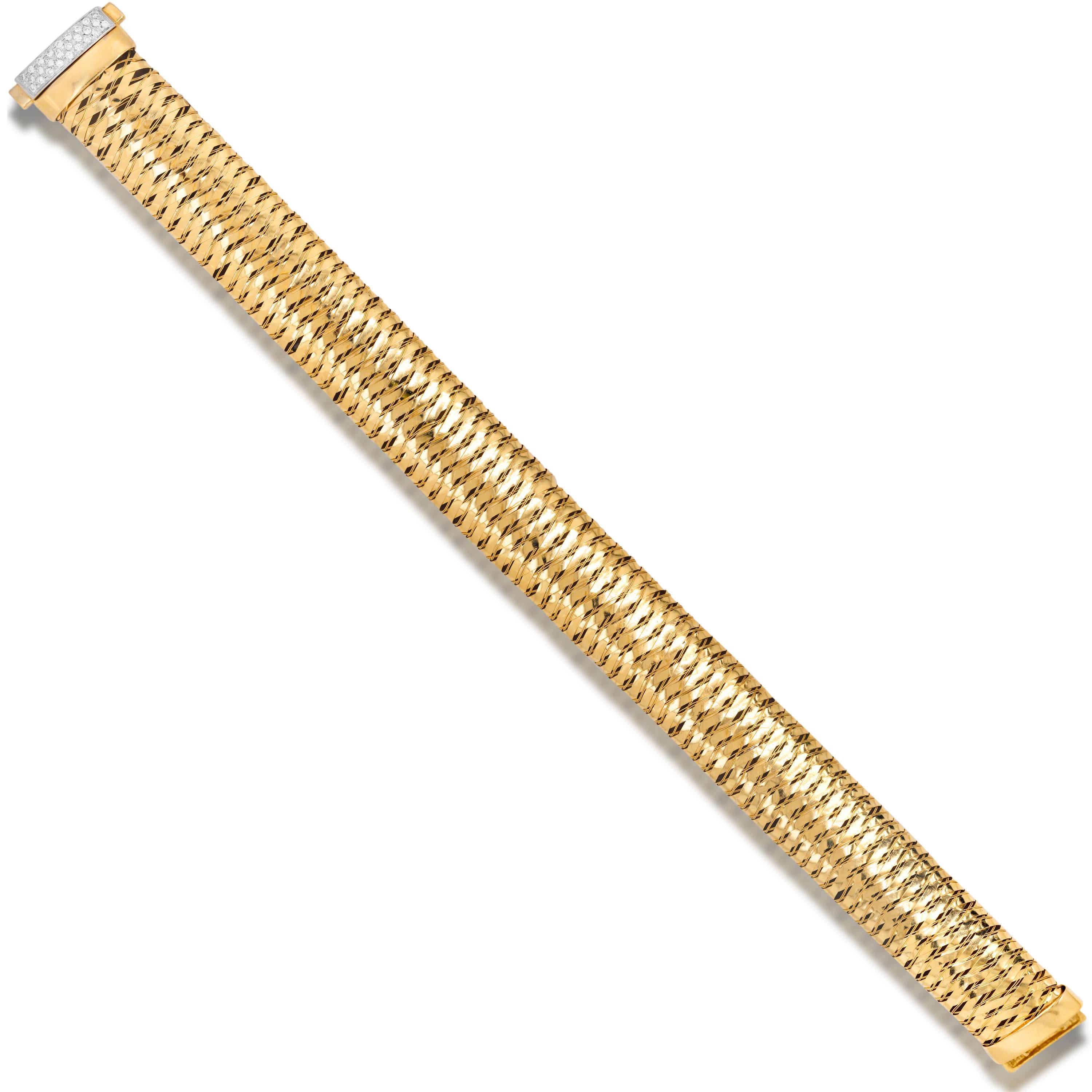 Roberto Coin Primavera 18K Yellow Gold Diamond Bracelet

Genuine Roberto Coin bracelet from the 