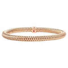 Roberto Coin Primavera Flex Armreif Armband 6 3/4" - Roségold 18k Rund