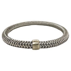 Roberto Coin Primavera Flexible Bracelet in 18k White Gold
