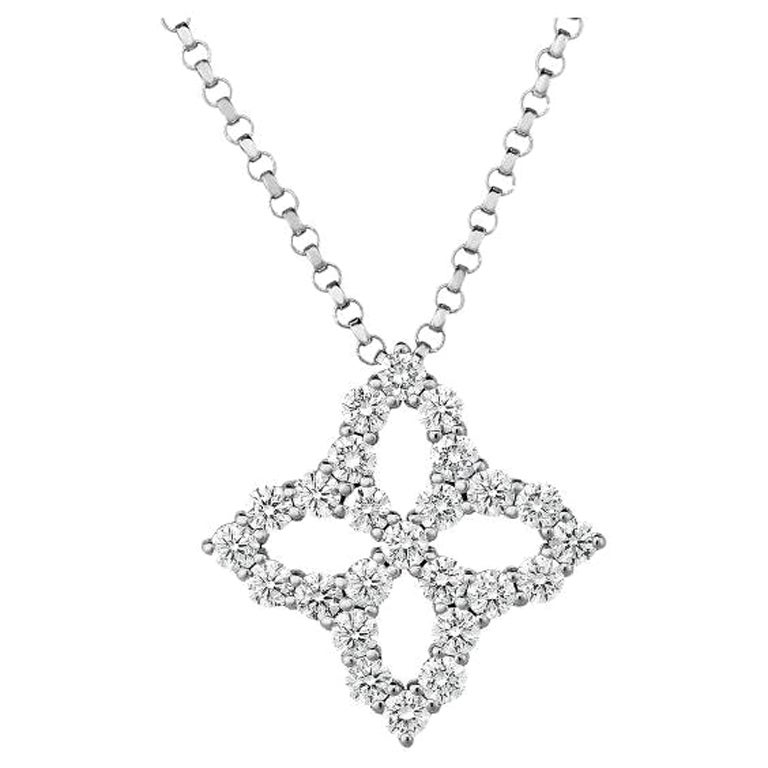 Roberto Coin Collana con diamanti a fiore principessa 8882348AW18X