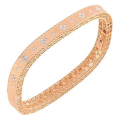 Roberto Coin Principessa Fiore Oro Rosa Donna Bangle Diamante 7771211AXBAX