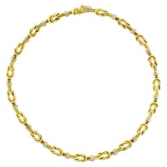 Roberto Coin Reef Knot Two-Tone Necklace