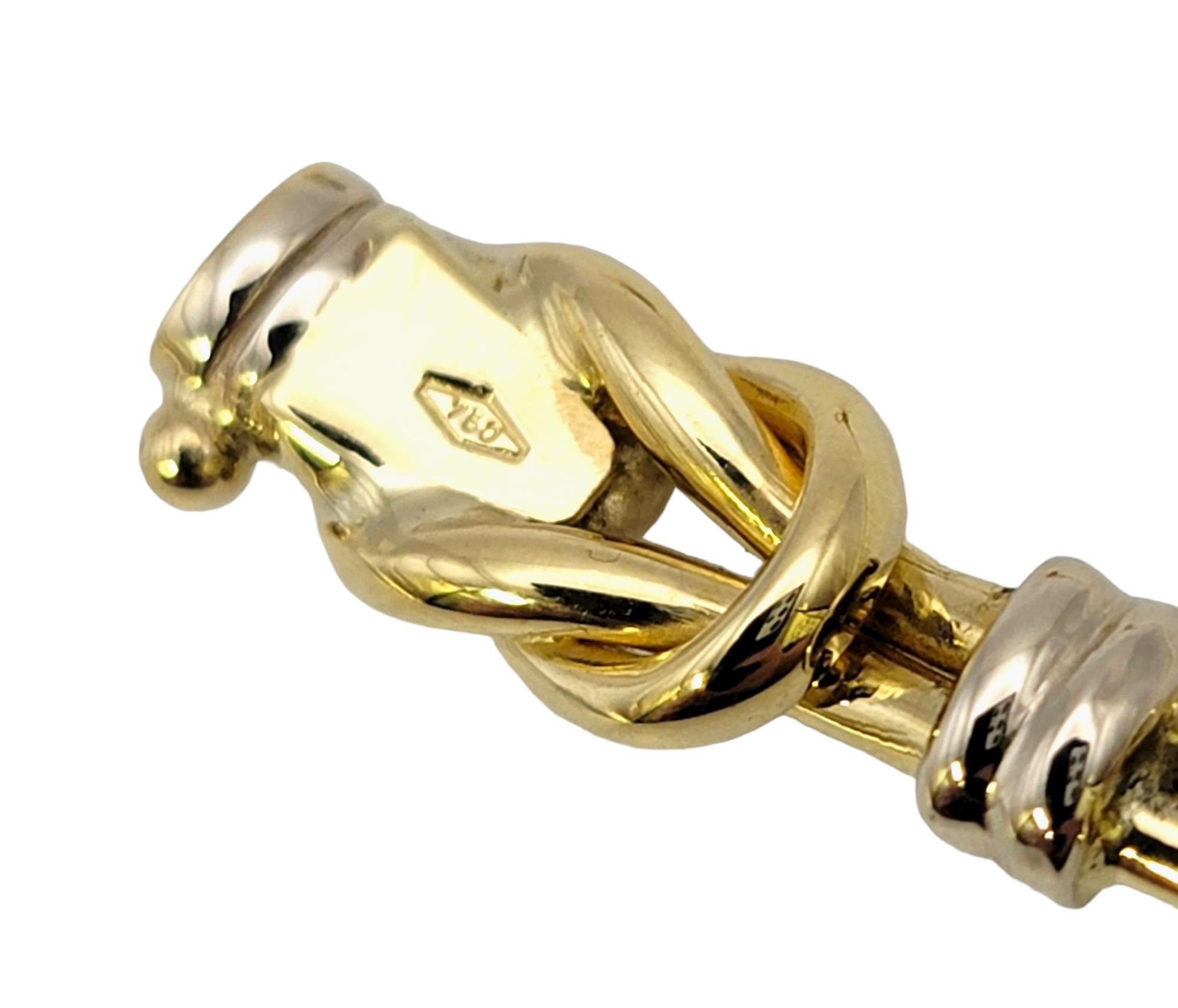 Roberto Coin Collana Reef Knot bicolore in oro 18 carati lucido in vendita 5