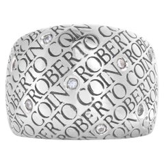 Roberto Coin Ring 18k white gold with 9 diamonds