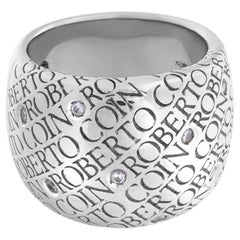 Roberto Coin Ring 18k white gold with 9 diamonds