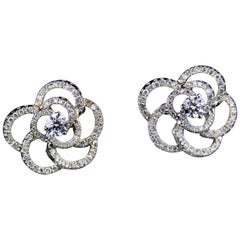 Roberto Coin Rose Diamond Earrings