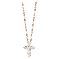 Roberto Coin Cruz Diamante Bebé Oro Rosa 001883AXCHX0