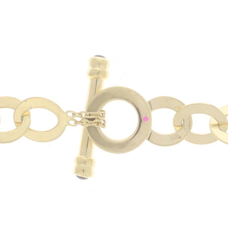 Roberto Coin Sapphire Kreis Link Halskette 18