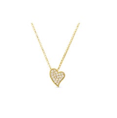Roberto Coin Small Diamond Heart Necklace 7771635AY18X