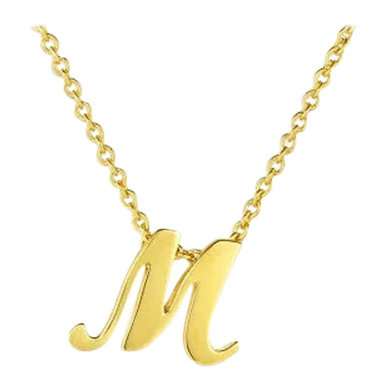 Roberto Coin Small Initial ‘M’ Pendent 000021AYCH0M