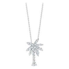 Roberto Coin Small Palm Tree Pendent with Diamonds 001236AWCHX0