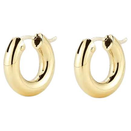 Roberto Coin Small Round Hoop Ladies Earring 210004AYER00 For Sale