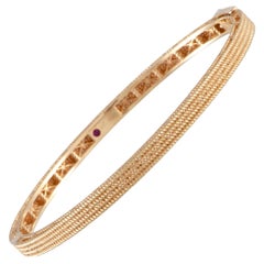 Roberto Coin Symphony Barocco 18 Karat Rose Gold Bangle Bracelet