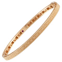 Roberto Coin Symphony Barocco Rose Gold Bangle Bracelet