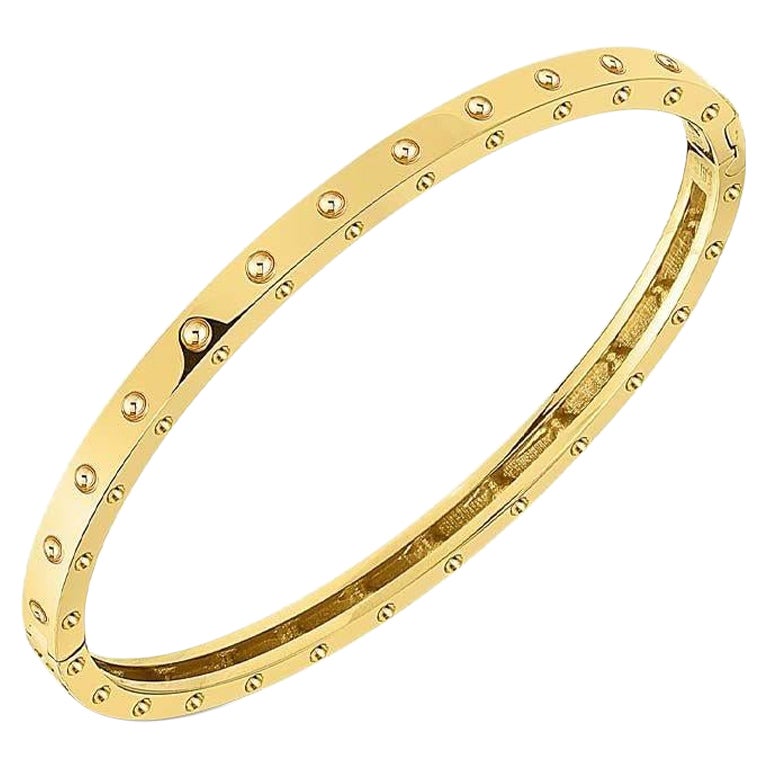 Roberto Coin Symphony Gold Pois Moi Oval Bangle 7771358AYBA0