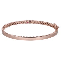 Roberto Coin Symphony Golden Gate Bangle Bracelet 18K Rose Gold