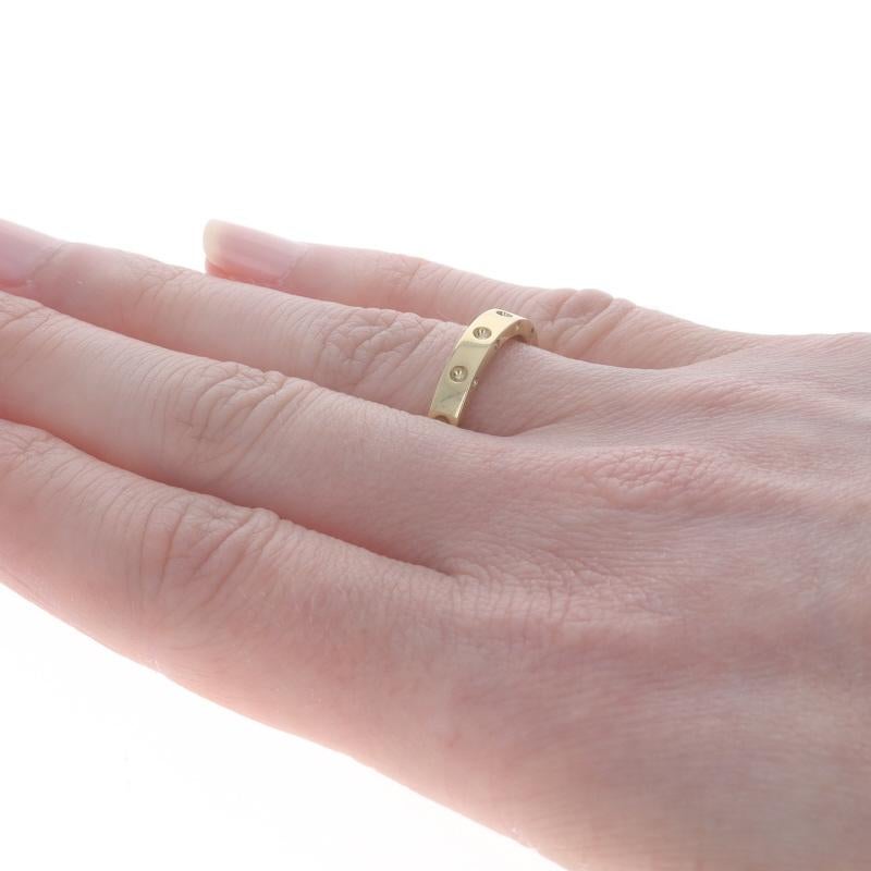 Roberto Coin Symphony Pois Moi Band - Yellow Gold 18k Round Ring Sz 6 1/2 For Sale 1