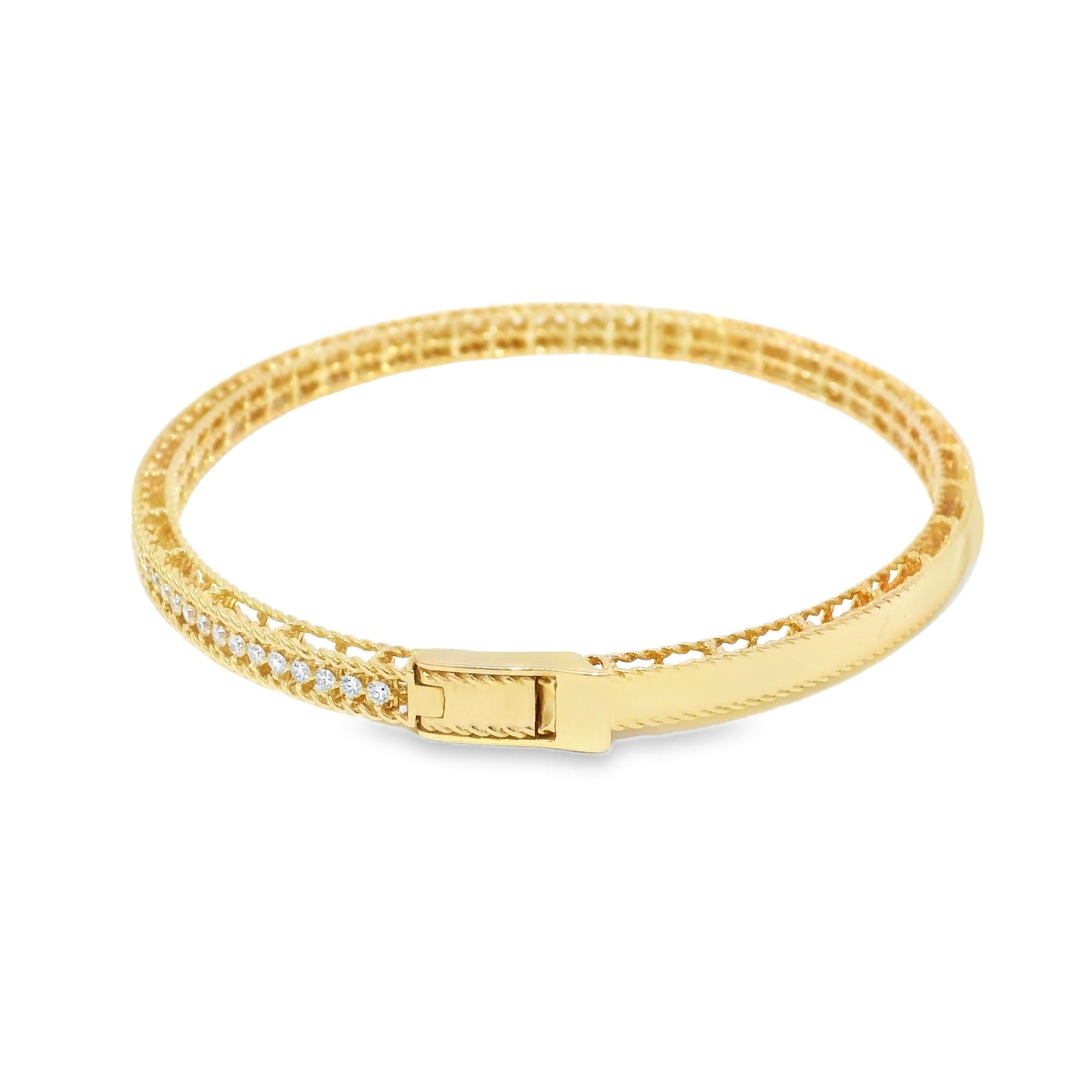 Roberto Coin, bracelet à charnières Symphony Princess Diamond 18 carats Pour femmes en vente