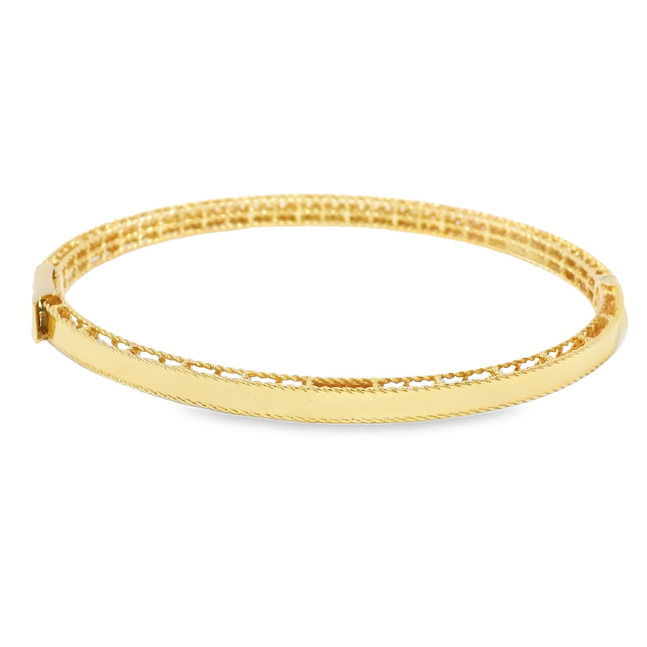 Roberto Coin, bracelet à charnières Symphony Princess Diamond 18 carats en vente 1