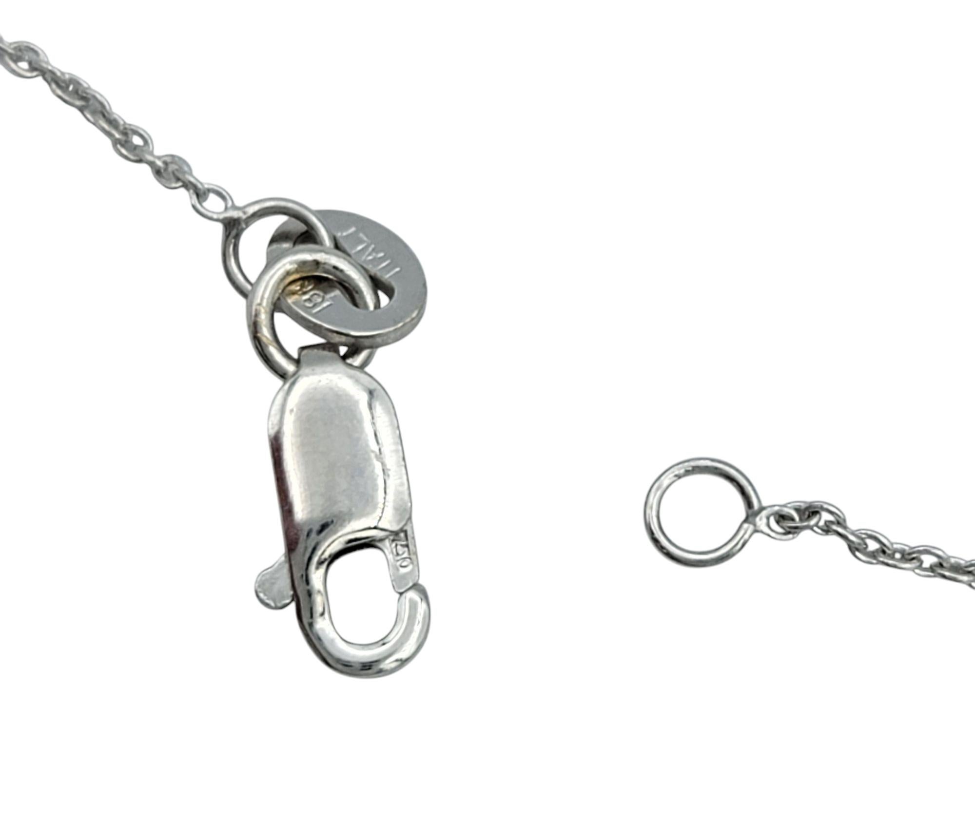 Roberto Coin Collana a ferro di cavallo con diamanti Tiny Treasures in oro 18 carati In condizioni buone in vendita a Scottsdale, AZ