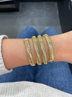 Roberto Coin Tubogas Snake Bracelet 18 Karat Yellow Gold 50.5 Grams