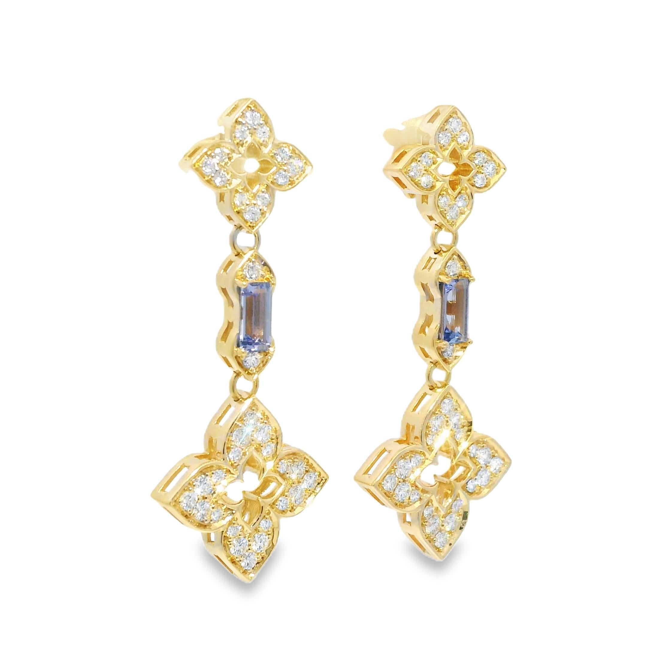Modern Roberto Coin Venetian Princess Carnival 18-Karat Earrings In Stock For Sale