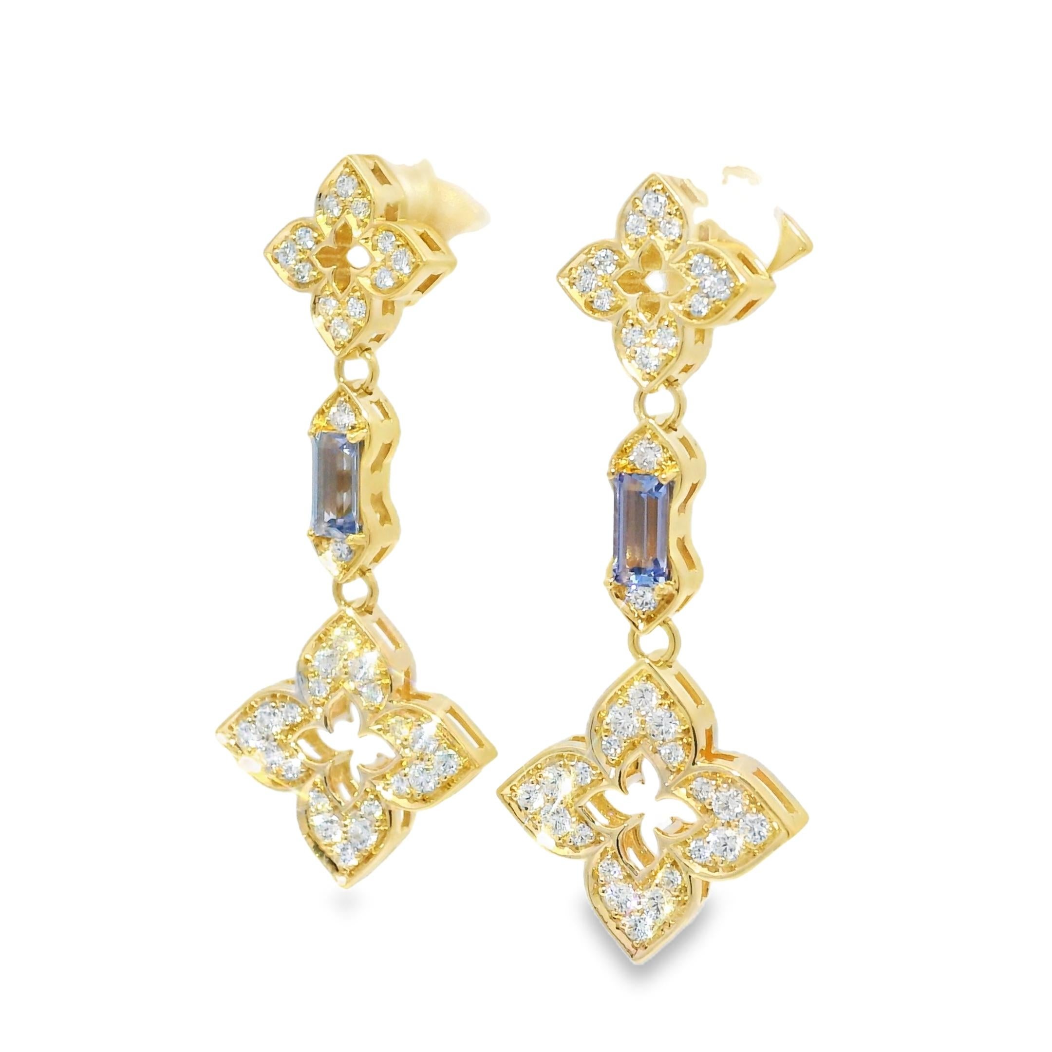 Roberto Coin Venetian Princess Carnival 18-Karat Earrings In Stock For Sale 3