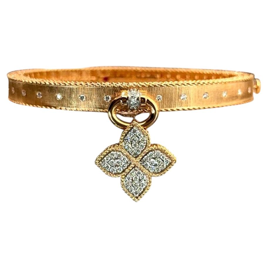 Bracciale rigido Roberto Coin “Venetian Princess Diamond” in oro 18 carati