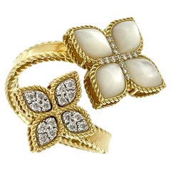 Roberto Coin Anillo Bypass Princesa Veneciana Diamantes