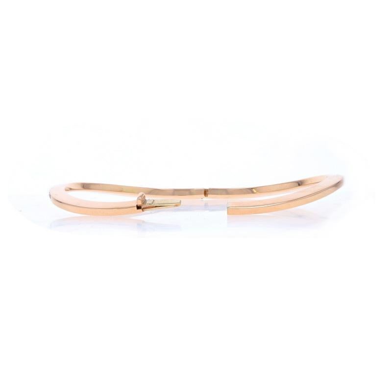 Donna Roberto Coin Bracciale a onda con diamanti curvi 6 3/4
