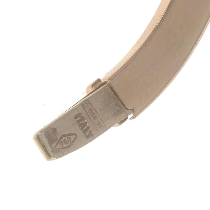 Roberto Coin Bracciale a onda con diamanti curvi 6 3/4