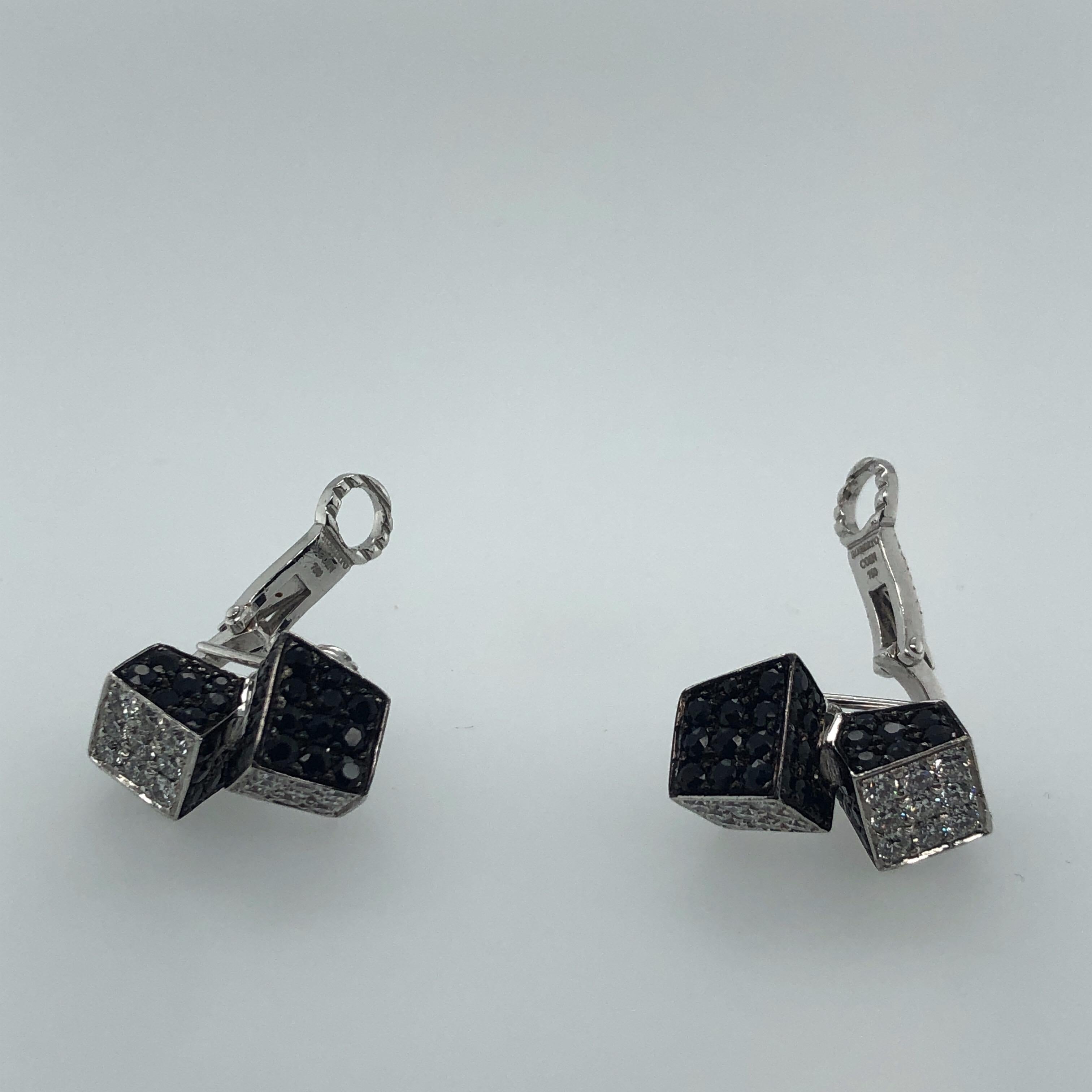 roberto coin black diamond earrings