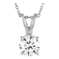 Roberto Coin White Gold Diamond Pendant Necklace
