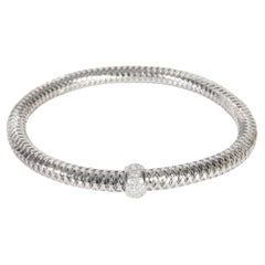 Roberto Coin White Gold Diamond Primavera Flex Bracelet