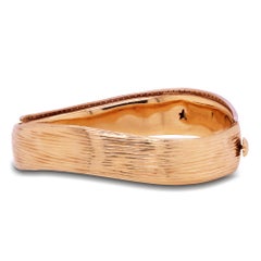 Roberto Coin Yellow Gold and Diamond Bangle Bracelet