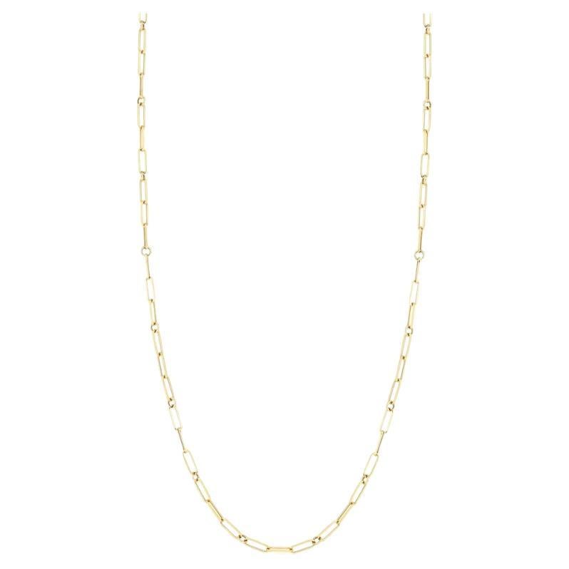 Roberto Coin Yellow Gold Designer Necklace 5310167AY340 For Sale