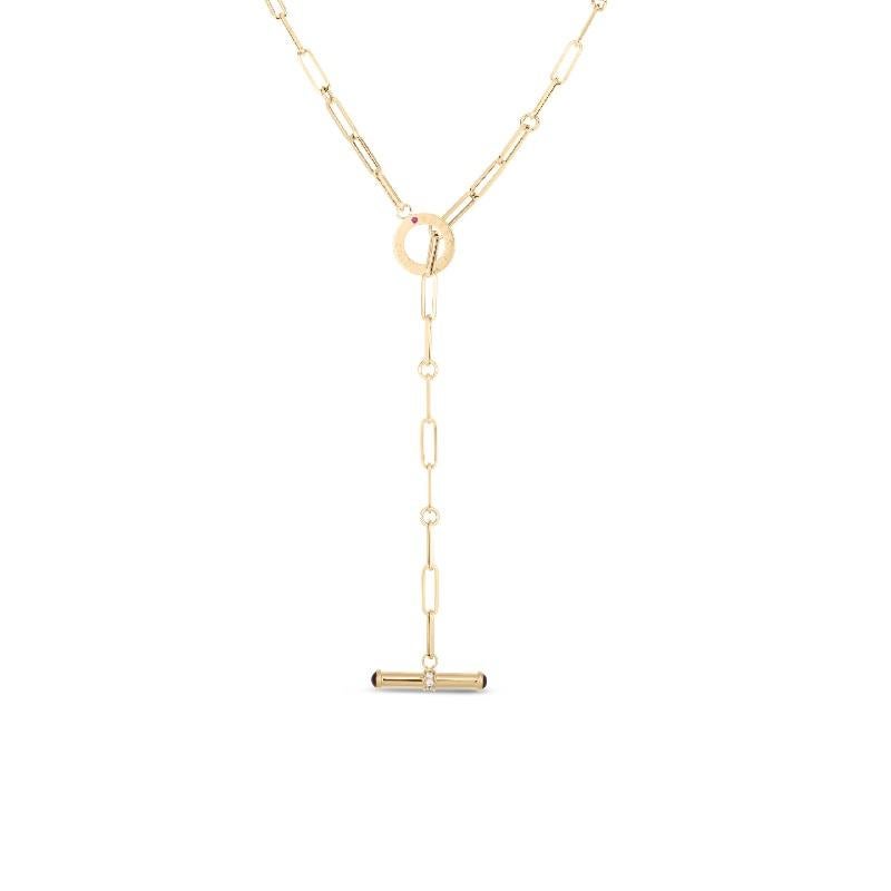 18k paperclip necklace