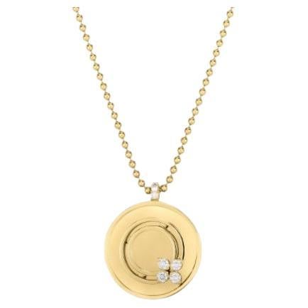 Roberto Coin Gelbgold Diamant-Blumen-Akzent-Halskette 8883124AY17X